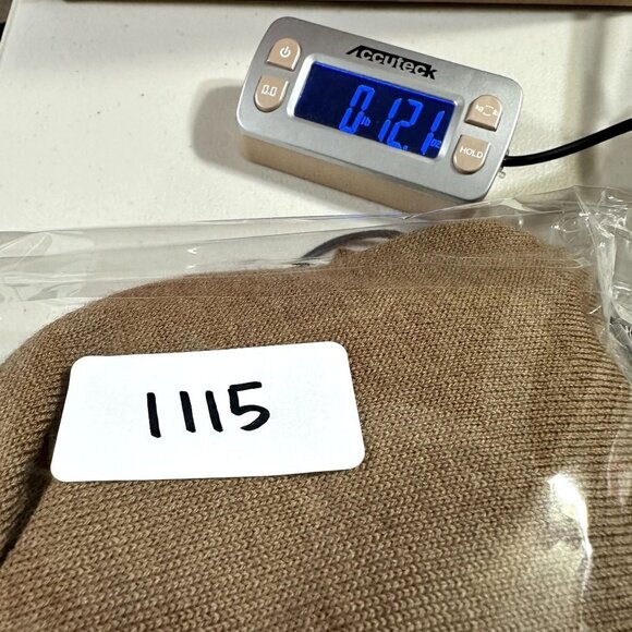 Nordstrom Mens Extra Fine Merino Wool Collared Sweater Polo Size L Camel *Flaw - Picture 11 of 11